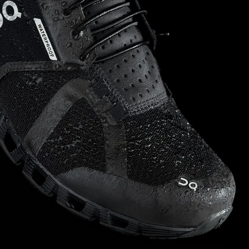 ON Mens Cloud Waterproof Shoe - Black-Lunar-8